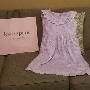 Kate Spade Sleeveless Ruffle Eyelet Dress